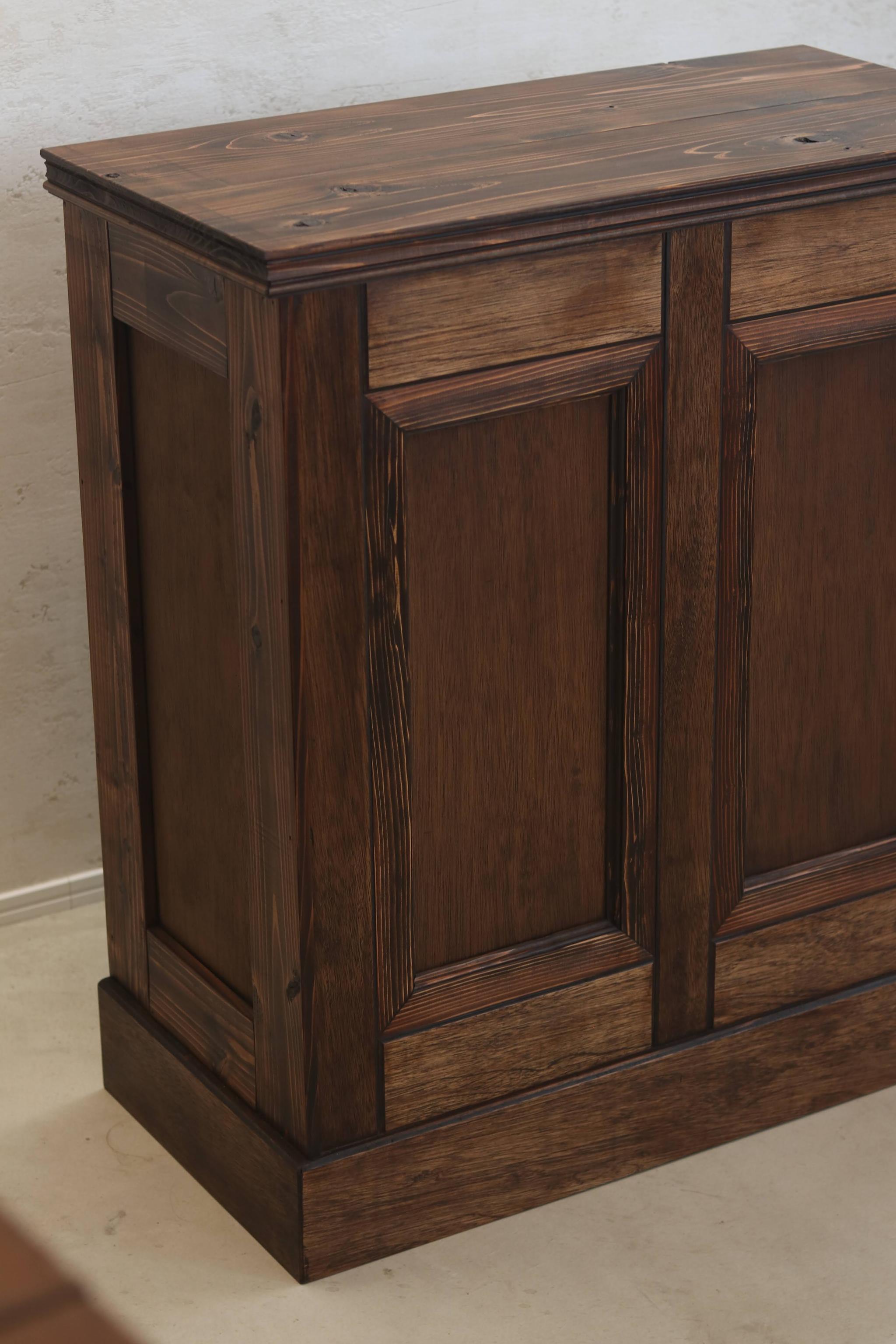 アンティークカウンター　レジ台　キャッシャー　受付け　ディスプレイ　レセプションカウンター　店舗什器 | 9枚目